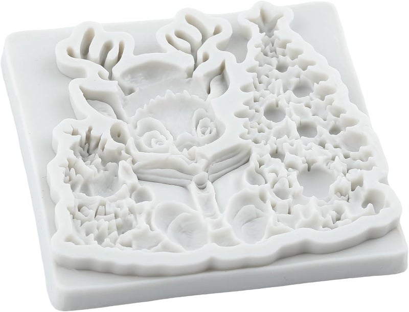 TAOXIBEI Elk Polymer Clay Molds Christmas Deer Silicone Mold Christmas Resin Mold for DIY Crafts Epoxy Resin Casting Air Dry Polymer Clay Plaster Jewelry Making - Image 3